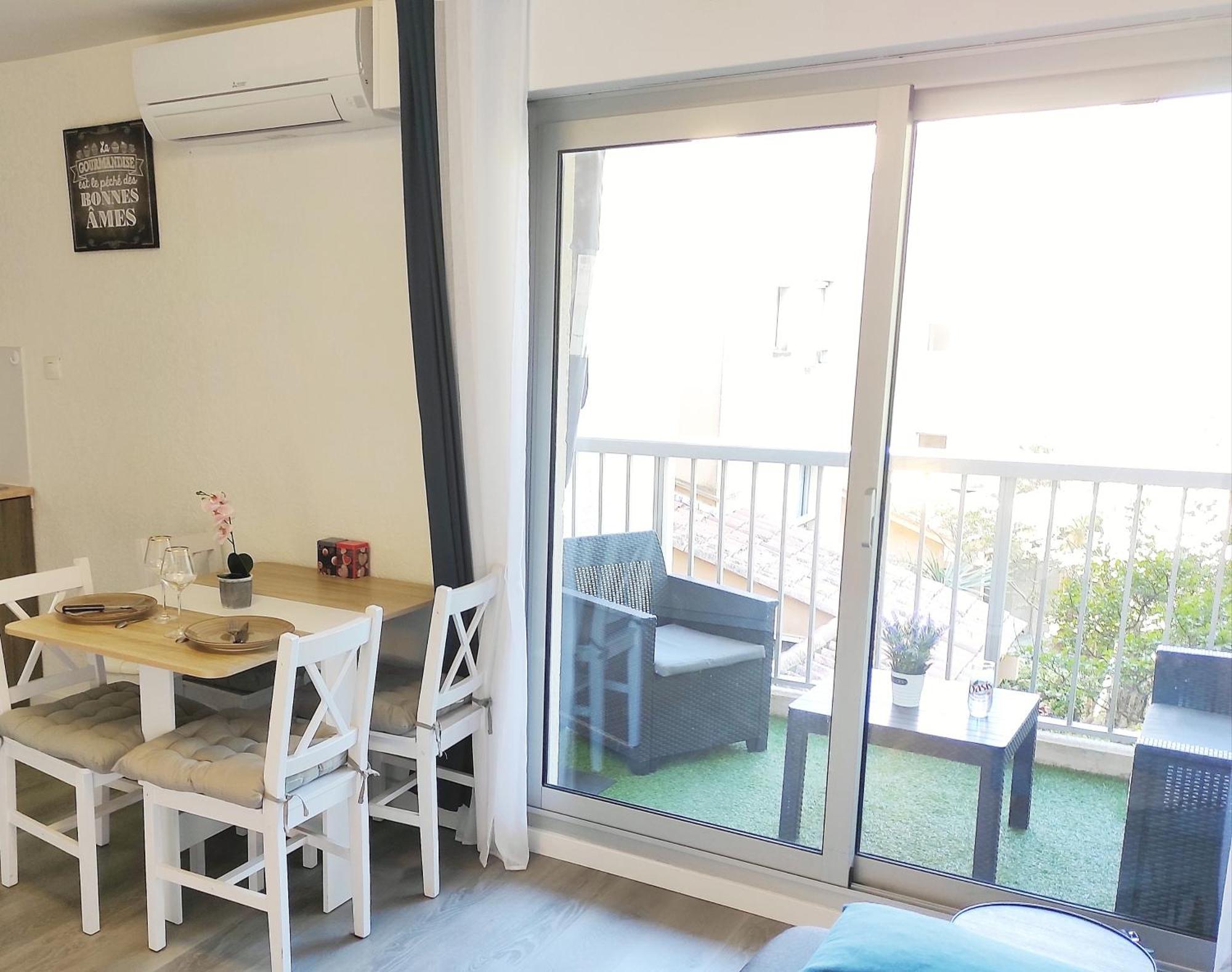 Charmant Studio Climatise 24 M2 Terrasse A 100M De La Plage Сен-Мандрие-сюр-Мер Экстерьер фото